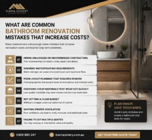 What Are Common Bathroom Renovation Mistakes That Increase Costs?